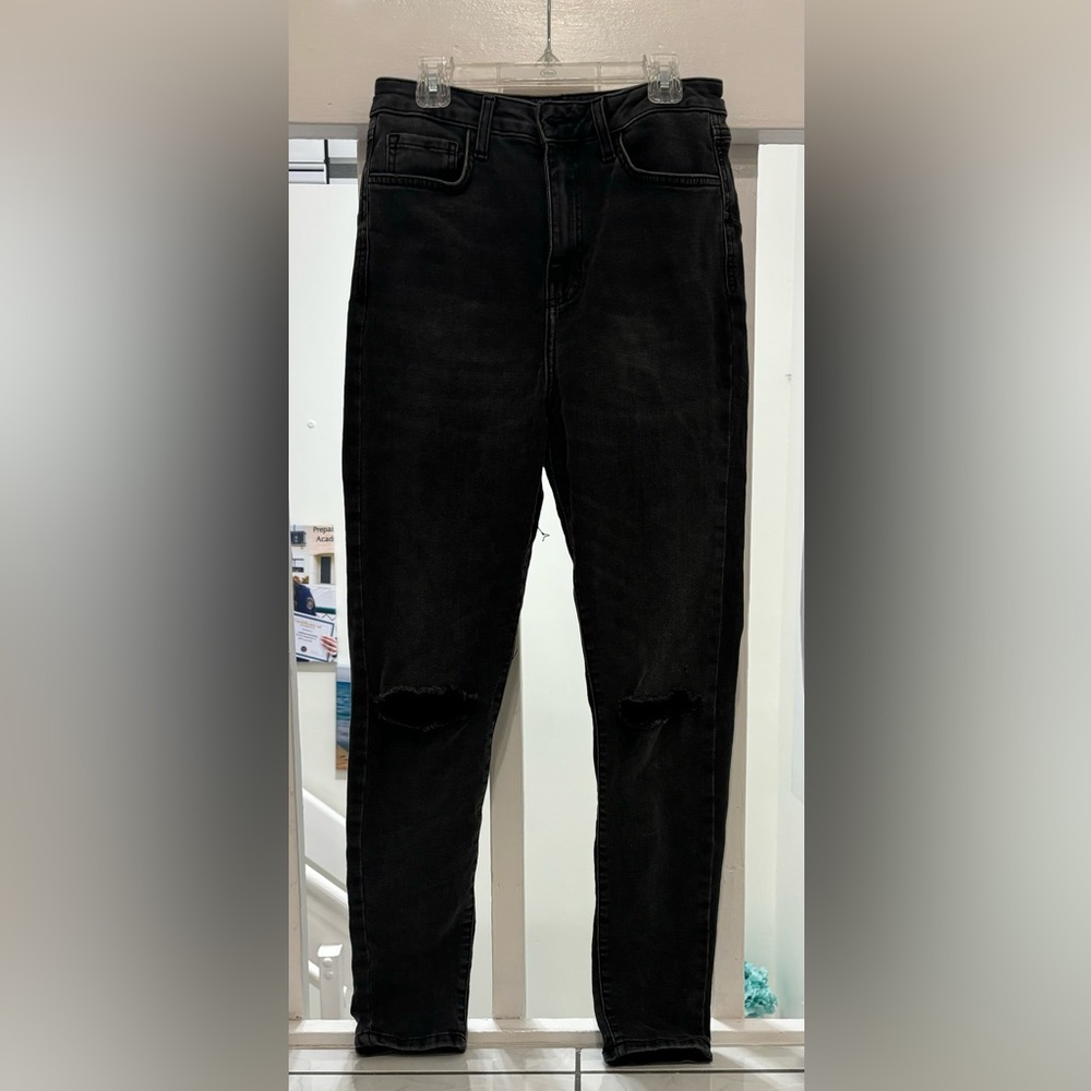 Washed black jeans